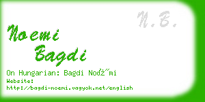 noemi bagdi business card